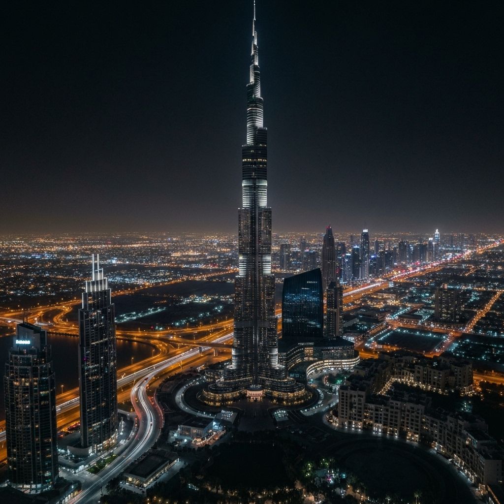 Burj Khalifa night view