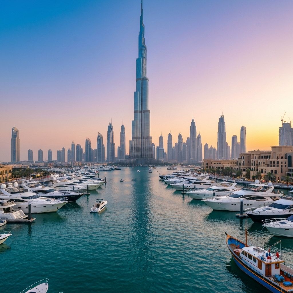 Dubai Marina yachts